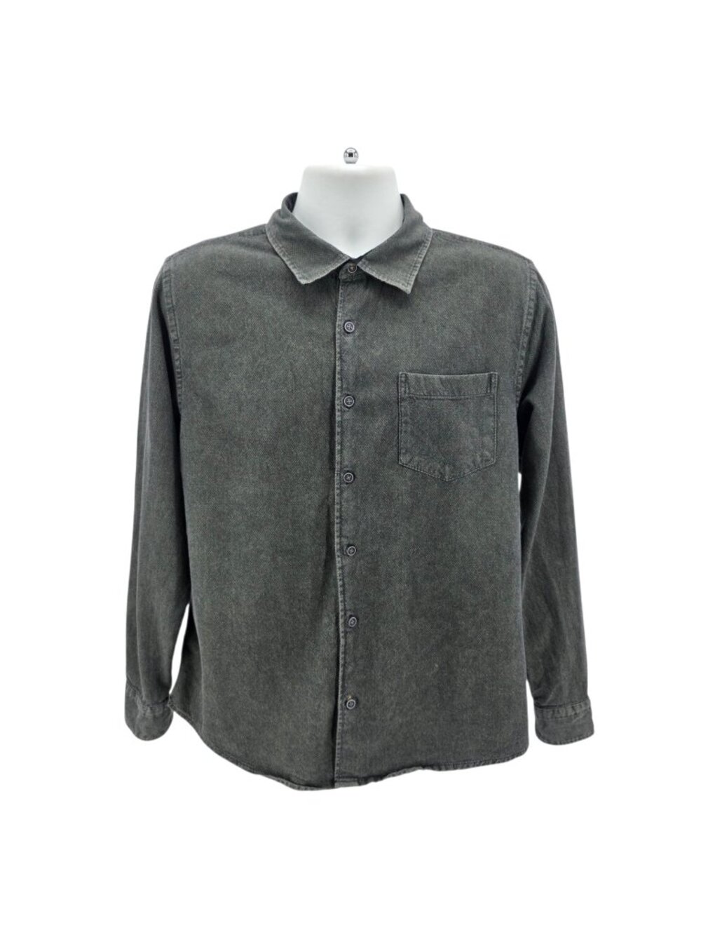 Carbon2Cobalt Mens Medium Shirt Colorplay Olive Textured Rugged Button Down